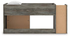 Frandern Loft Bed with Bookcase Storage - U&U Home Budget Furniture (Carteret, NJ)