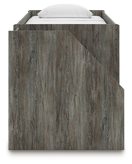 Frandern Loft Bed with Bookcase Storage - U&U Home Budget Furniture (Carteret, NJ)