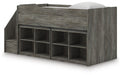Frandern Loft Bed with Bookcase Storage - U&U Home Budget Furniture (Carteret, NJ)