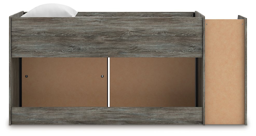 Frandern Loft Bed with Bookcase and Drawer Storage - U&U Home Budget Furniture (Carteret, NJ)