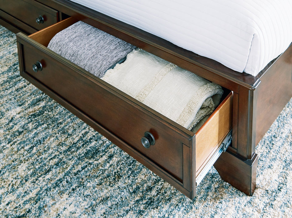 Trellington Sleigh Storage Bed - U&U Home Budget Furniture (Carteret, NJ)
