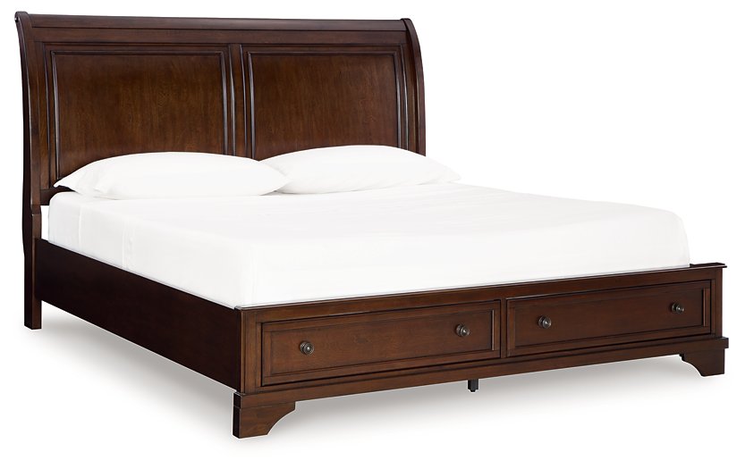 Trellington Sleigh Storage Bed - U&U Home Budget Furniture (Carteret, NJ)