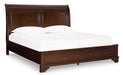 Trellington Sleigh Storage Bed - U&U Home Budget Furniture (Carteret, NJ)