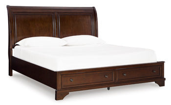 Trellington Sleigh Storage Bed - U&U Home Budget Furniture (Carteret, NJ)