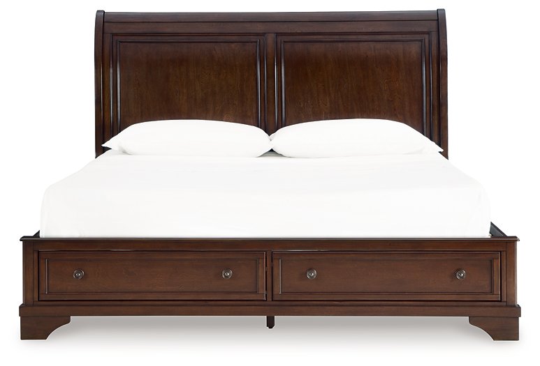 Trellington Sleigh Storage Bed - U&U Home Budget Furniture (Carteret, NJ)