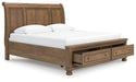 Feddinger Panel Storage Bed - U&U Home Budget Furniture (Carteret, NJ)