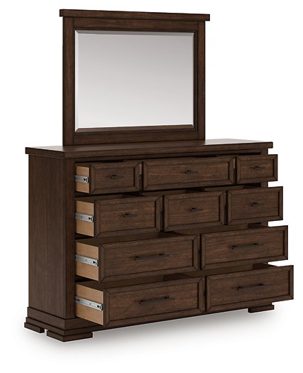 Taffenbrook Dresser and Mirror - U&U Home Budget Furniture (Carteret, NJ)