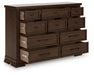 Taffenbrook Dresser and Mirror - U&U Home Budget Furniture (Carteret, NJ)