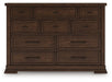 Taffenbrook Dresser and Mirror - U&U Home Budget Furniture (Carteret, NJ)