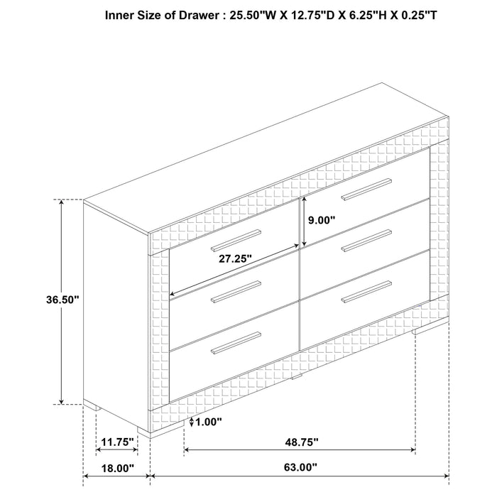 Ives Dressers - U&U Home Budget Furniture (Carteret, NJ)