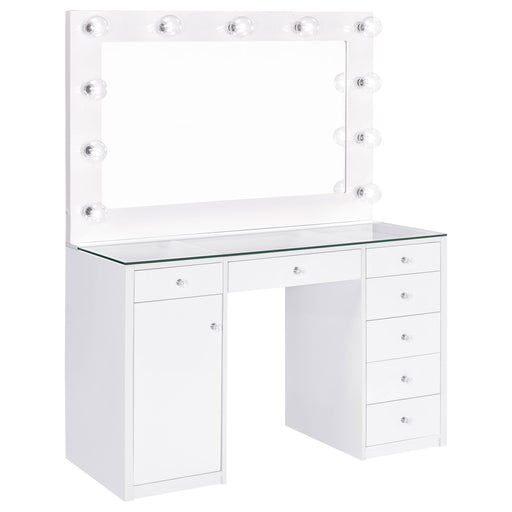 Acena Vanity Table and Mirror - U&U Home Budget Furniture (Carteret, NJ)