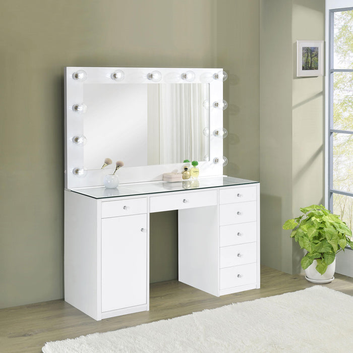 Acena Vanity Table and Mirror - U&U Home Budget Furniture (Carteret, NJ)