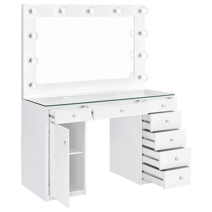 Acena Vanity Table and Mirror - U&U Home Budget Furniture (Carteret, NJ)