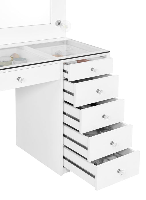 Acena Vanity Table and Mirror - U&U Home Budget Furniture (Carteret, NJ)