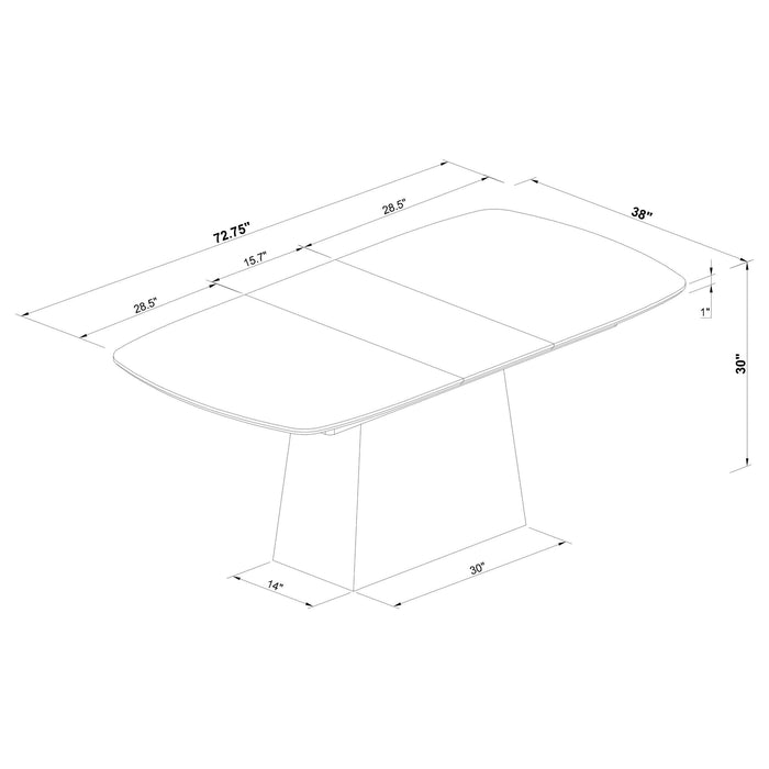 Potero Dining Tables - U&U Home Budget Furniture (Carteret, NJ)