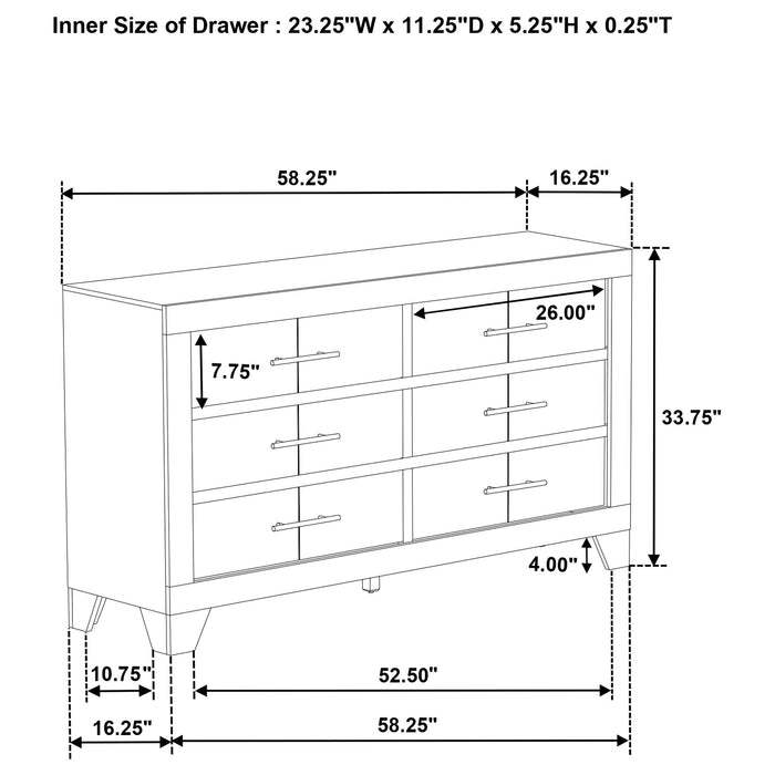 Trenton Dressers - U&U Home Budget Furniture (Carteret, NJ)