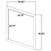 Oakglen Dresser Mirrors - U&U Home Budget Furniture (Carteret, NJ)
