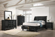 Sandy Beach Storage 5-Piece Eastern King Bedroom Set with Sleigh Headboard - U&U Home Budget Furniture (Carteret, NJ)