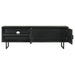 Marsden 2-door Wood 70" TV Stand Charcoal Black - U&U Home Budget Furniture (Carteret, NJ)