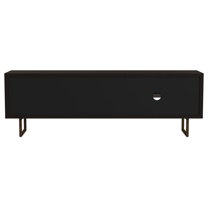 Marsden 2-door Wood 70" TV Stand Charcoal Black - U&U Home Budget Furniture (Carteret, NJ)