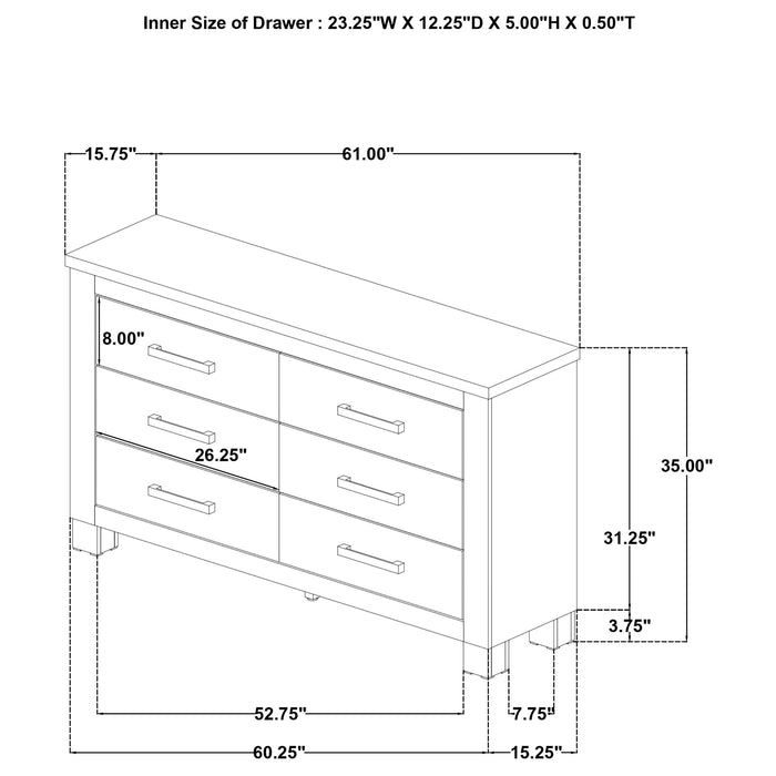 Oakglen Dressers - U&U Home Budget Furniture (Carteret, NJ)