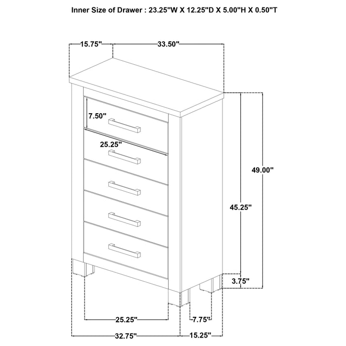 Oakglen Chests - U&U Home Budget Furniture (Carteret, NJ)