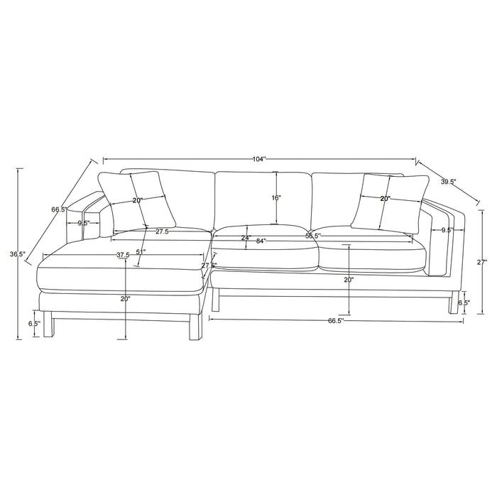 Geneva Stationary Sectionals - U&U Home Budget Furniture (Carteret, NJ)