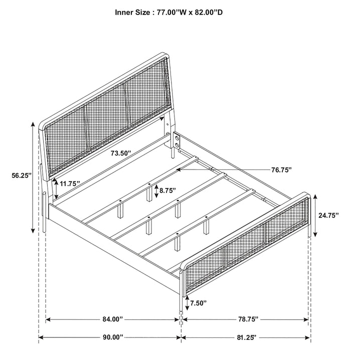 Arini Eastern King Bed - U&U Home Budget Furniture (Carteret, NJ)