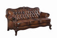 Victoria Rolled Arm Sofa Tri-tone and Brown - U&U Home Budget Furniture (Carteret, NJ)