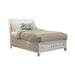 Sandy Beach Queen & E.King Panel Bed with High Headboard Black & White - U&U Home Budget Furniture (Carteret, NJ)