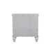 Sandy Beach 3-drawer Nightstand Cream White - U&U Home Budget Furniture (Carteret, NJ)