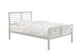 Cooper Queen Metal Bed Silver - U&U Home Budget Furniture (Carteret, NJ)