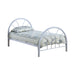 Marjorie Twin Platform Bed Black, Blue, & White - U&U Home Budget Furniture (Carteret, NJ)