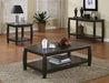 Dixon Square End Table with Bottom Shelf Espresso - U&U Home Budget Furniture (Carteret, NJ)