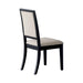 Louise Upholstered Dining Side Chairs Black and Cream (Set of 2) - U&U Home Budget Furniture (Carteret, NJ)