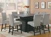 Stanton Square Counter Table Black - U&U Home Budget Furniture (Carteret, NJ)