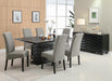Stanton Upholstered Side Chairs Grey (Set of 2) - U&U Home Budget Furniture (Carteret, NJ)
