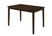 Guillen 5-piece Dining Set with Bench Cappuccino and Dark Brown - U&U Home Budget Furniture (Carteret, NJ)