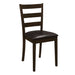 Guillen 5-piece Dining Set with Bench Cappuccino and Dark Brown - U&U Home Budget Furniture (Carteret, NJ)