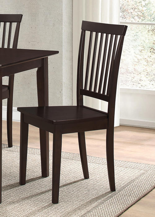 Gomez 5-piece Rectangular Dining Table Set Cappuccino - U&U Home Budget Furniture (Carteret, NJ)
