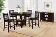 Lavon Oval Counter Height Table Espresso - U&U Home Budget Furniture (Carteret, NJ)
