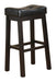 Donald Upholstered Bar Stools Black and Cappuccino (Set of 2) - U&U Home Budget Furniture (Carteret, NJ)