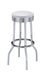 Theodore Upholstered Top Bar Stools White and Chrome (Set of 2) - U&U Home Budget Furniture (Carteret, NJ)