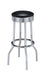Theodore Upholstered Top Bar Stools Black and Chrome (Set of 2) - U&U Home Budget Furniture (Carteret, NJ)