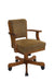 Mitchell Upholstered Game Chair Olive-brown and Amber - U&U Home Budget Furniture (Carteret, NJ)