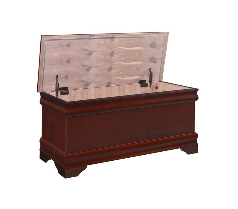 Pablo Rectangular Cedar Chest Warm Brown - U&U Home Budget Furniture (Carteret, NJ)