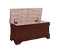 Pablo Rectangular Cedar Chest Warm Brown - U&U Home Budget Furniture (Carteret, NJ)