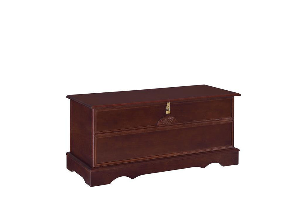 Paula Rectangular Cedar Chest Warm Brown - U&U Home Budget Furniture (Carteret, NJ)