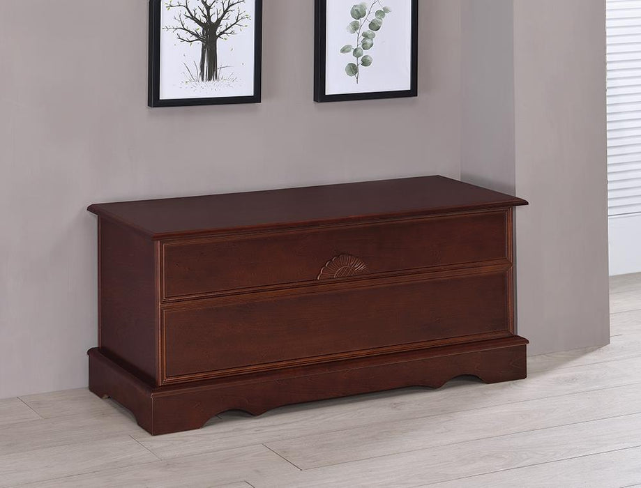 Paula Rectangular Cedar Chest Warm Brown - U&U Home Budget Furniture (Carteret, NJ)