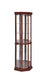 Appledale 6-shelf Corner Curio Cabinet Medium Brown - U&U Home Budget Furniture (Carteret, NJ)